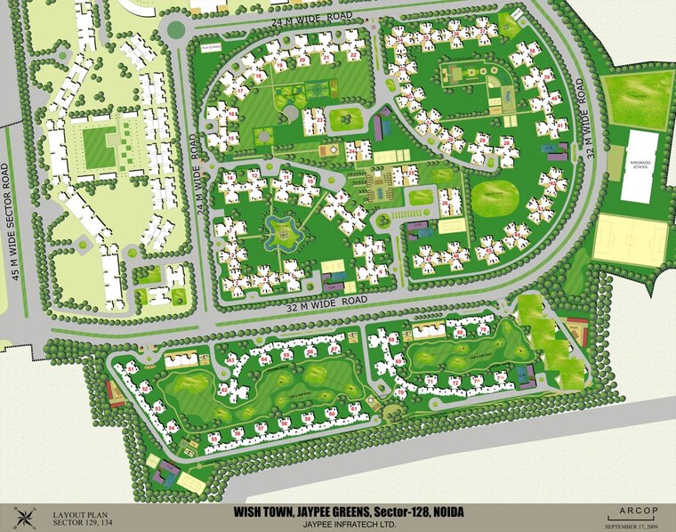 Master Plan, jaypee-greens-kosmos 3 Bedroom 1000 Sq.Ft. Apartment In Sector 134 Noida 9984566