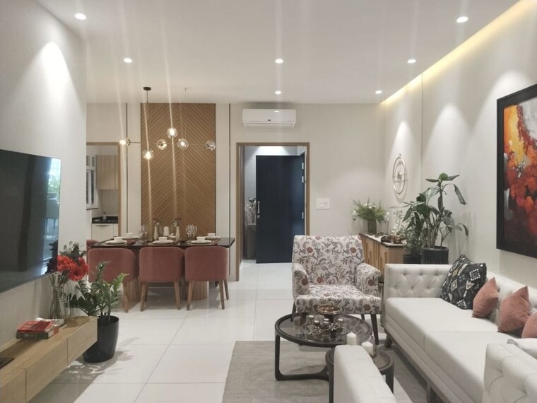Living Room, vishal-eastern-front 2.5 Bedroom 1352 Sq.Ft. Apartment In Mundhwa Pune 9984688