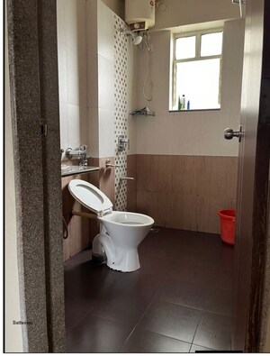 Bathroom in 1 BHK Apartment at Gulmohar Symphony, Kharadi – for Rent