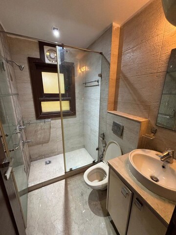 Bathroom in 3 BHK Builder Floor at Green Park – for Rent