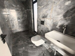 Bathroom in 4 BHK Apartment at Akshar One Akshar, Sanpada – for Rent