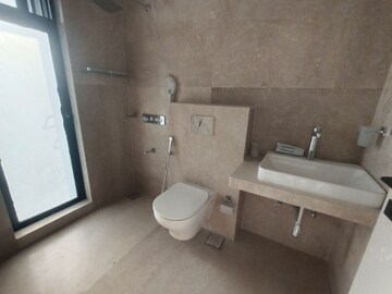 Bathroom in 4 BHK Apartment at Akshar One Akshar, Sanpada – for Rent
