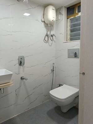 Bathroom in 2 BHK Apartment at Chandak Cornerstone, Worli – for Rent