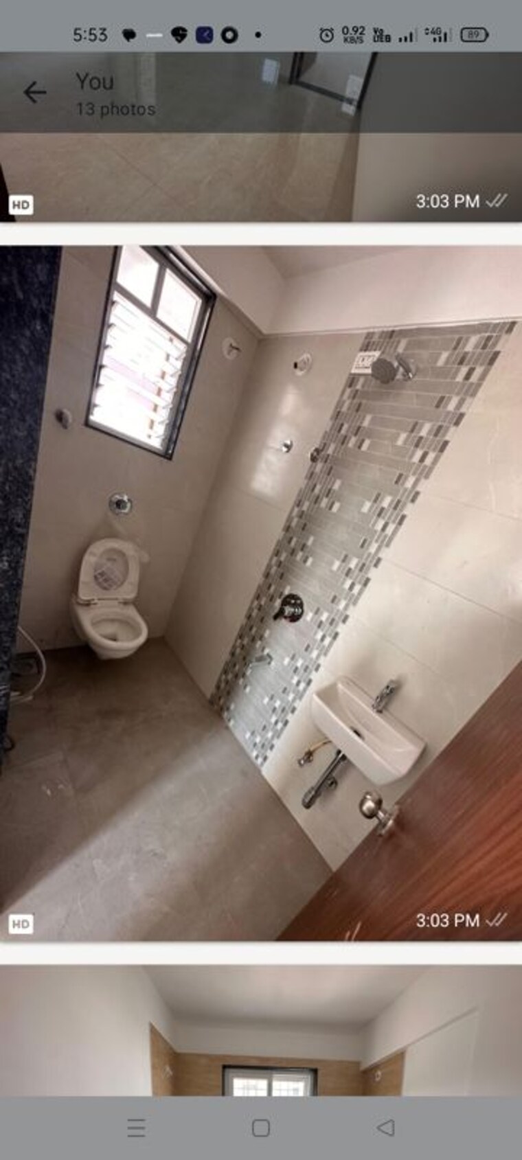 Bathroom, rkd-milestone 2 Bedroom 542 Sq.Ft. Apartment In Baner Pune 9985255