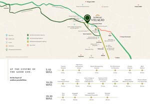 4 BHK Villa – Map Location View at Supreme Villagio, Somatane - for Sale