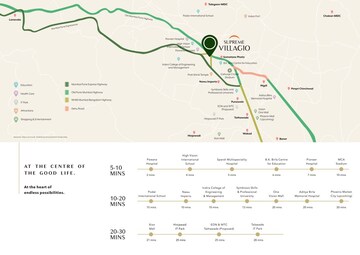 4 BHK Villa – Map Location View at Supreme Villagio, Somatane - for Sale