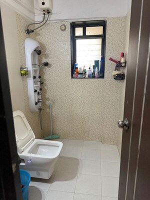 Bathroom in 1 BHK Apartment at Gemstar Nestle Apartments, Malad West – for Rent