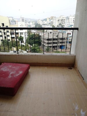 Balcony in 2 BHK Apartment at Kunal Belleza, Bavdhan – for Rent