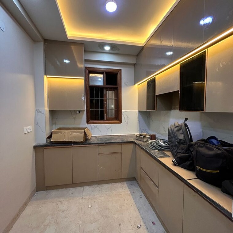 Kitchen, chattarpur 3 Bedroom 1150 Sq.Ft. Builder Floor In Chattarpur Delhi 9985753