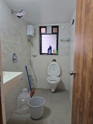 Bathroom in 1 BHK Apartment at Shamrock Apartment, Santacruz West – for Rent
