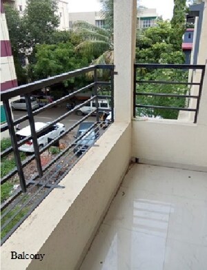 Balcony in 1 BHK Apartment at Sai Balaji, Mundhwa – for Rent