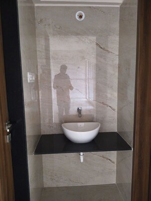 Bathroom in 3 BHK Apartment at Wadhwani Om Mangalam Yash, Kiwale – for Rent