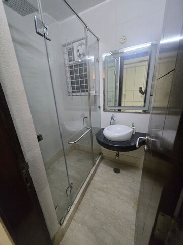 Bathroom in 3 BHK Builder Floor at Safdarjung Enclave – for Rent
