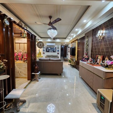 Living Room in 3 BHK Builder Floor at Chattarpur – for Sale