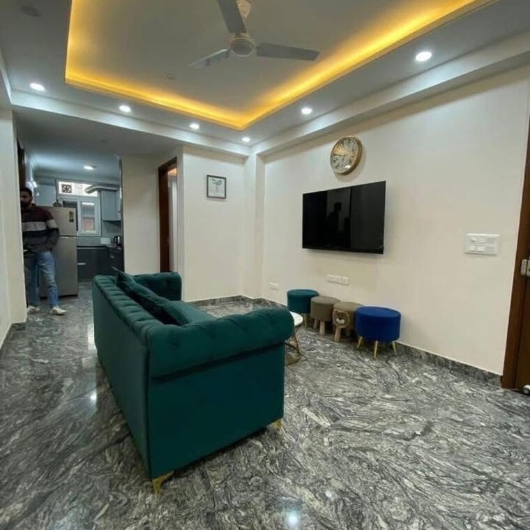 Living Room, chattarpur 3 Bedroom 1125 Sq.Ft. Builder Floor In Chattarpur Delhi 9986097