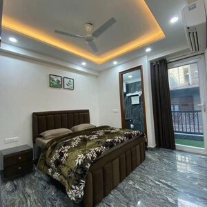 Bedroom in 3 BHK Builder Floor at Chattarpur – for Rent