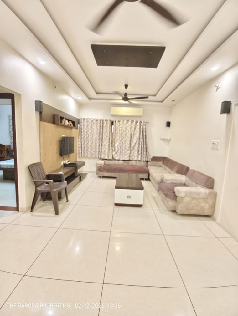 Living Room, race course 2 Bedroom 1500 Sq.Ft. Apartment In Race Course Vadodara 9986119