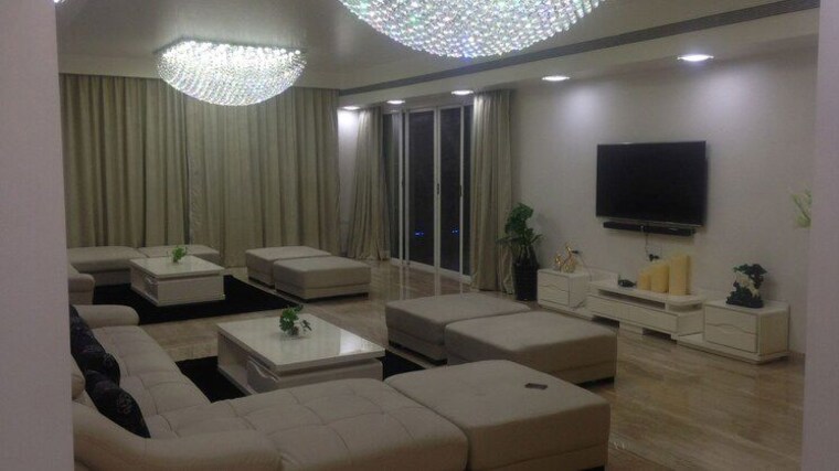 Living Room, marvel-imperial 5 Bedroom 4500 Sq.Ft. Apartment In Sangamvadi Pune 9986054