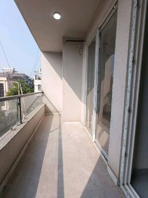 Balcony in 3 BHK Builder Floor at Palm Residency Chhatarpur, Chattarpur – for Rent