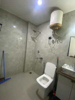 Bathroom in 1 BHK Builder Floor at Saket – for Rent