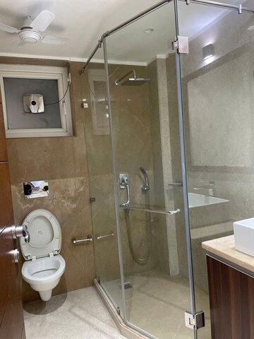 Bathroom in 3 BHK Builder Floor at Navjeevan Vihar – for Rent