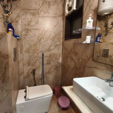 Bathroom in 2 BHK Builder Floor at Malviya Nagar – for Rent