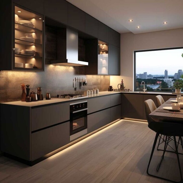 Kitchen, elan-the-presidential 3 Bedroom 2450 Sq.Ft. Apartment In Sector 106 Gurgaon 9986389