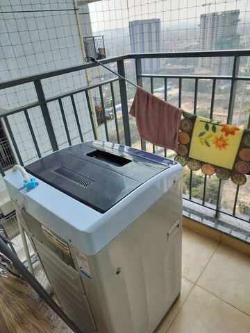 Balcony in 2 BHK Apartment at Amanora Gold Towers, Hadapsar – for Rent