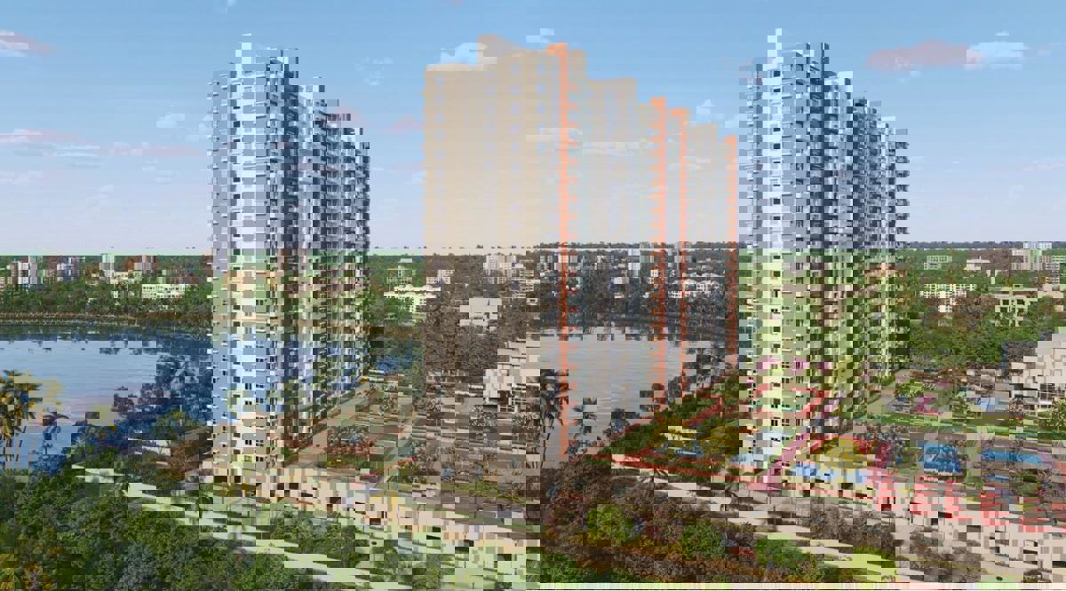 3 BHK 1600 Sq.Ft. Apartment in Ajmera Marina