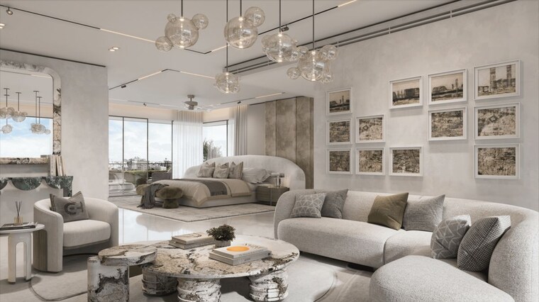 Living Room, elan-the-presidential 4 Bedroom 3395 Sq.Ft. Apartment In Sector 106 Gurgaon 9986439