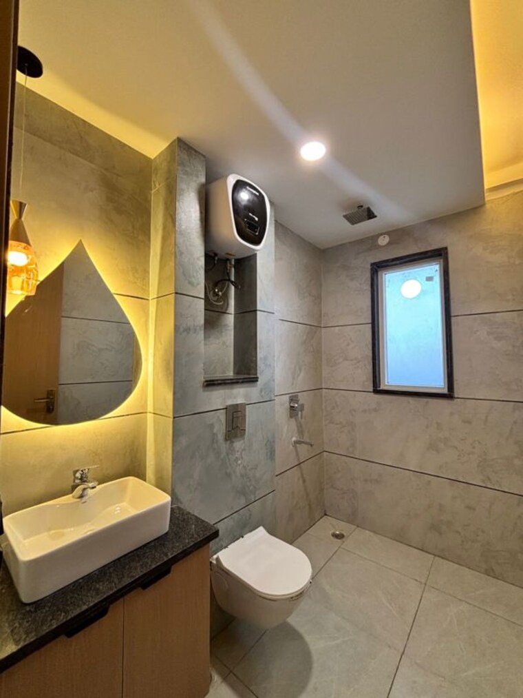 Bathroom, ambience-mall 1 Bedroom 700 Sq.Ft. Builder Floor In Sector 24 Gurgaon 9986440
