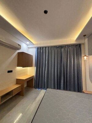 Living Room in 1 BHK Builder Floor at Dlf Cyber City, Sector 24 – for Rent