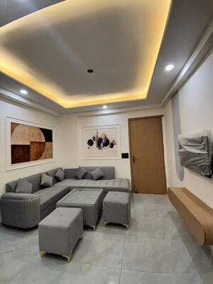 Living Room in 1 BHK Builder Floor at Dlf Cyber City, Sector 24 – for Rent