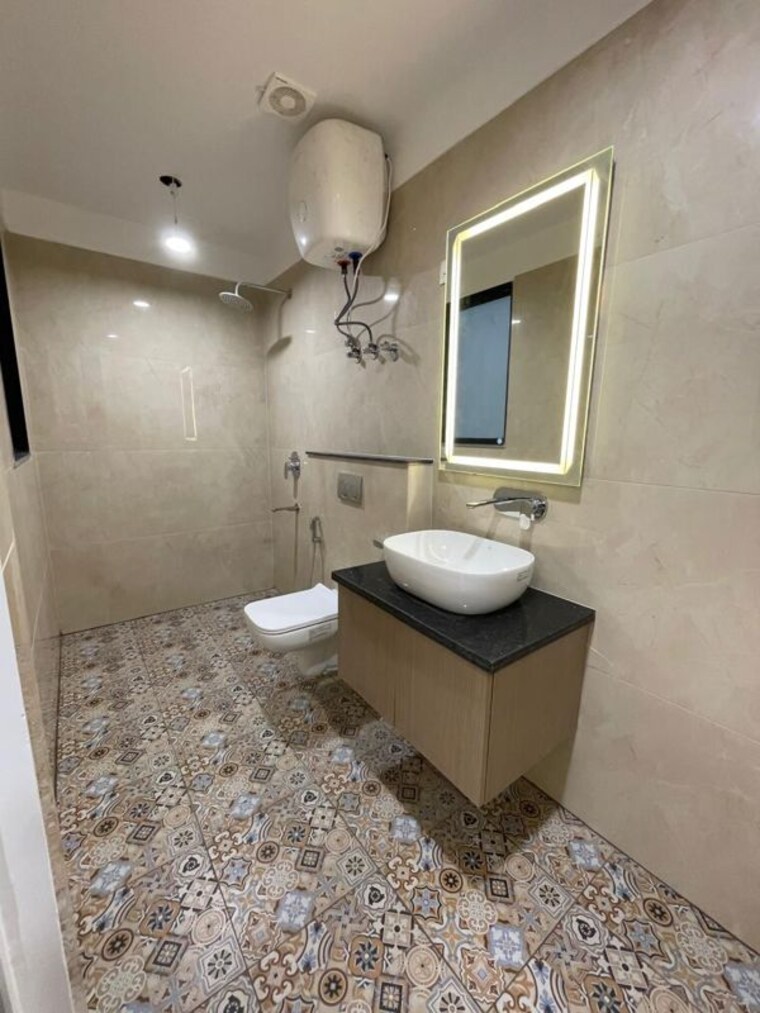 Bathroom, huda-market 1 Bedroom 700 Sq.Ft. Builder Floor In Sector 31 Gurgaon 9986455