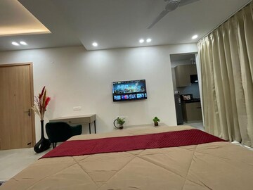 Bedroom in 1 BHK Builder Floor at Huda Market, Sector 31 – for Rent