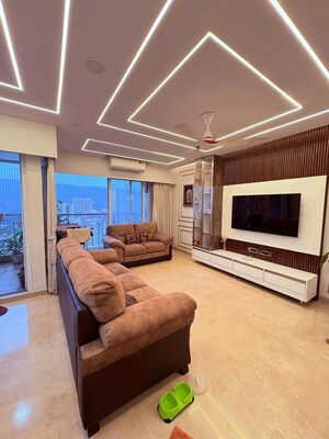 Living Room in 3 BHK Apartment at Soham Crystal Spires, Thane West – for Sale