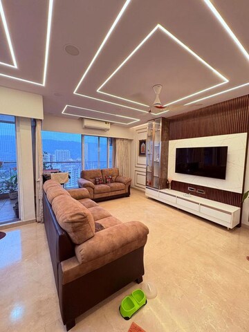 Living Room in 3 BHK Apartment at Soham Crystal Spires, Thane West – for Sale