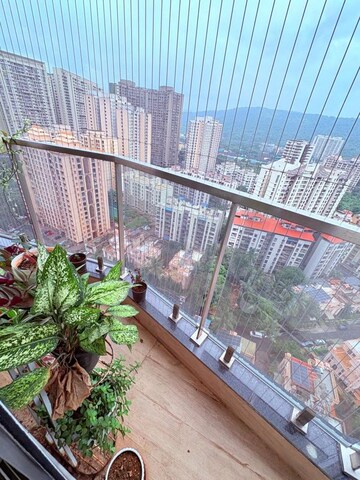 Balcony in 3 BHK Apartment at Soham Crystal Spires, Thane West – for Sale