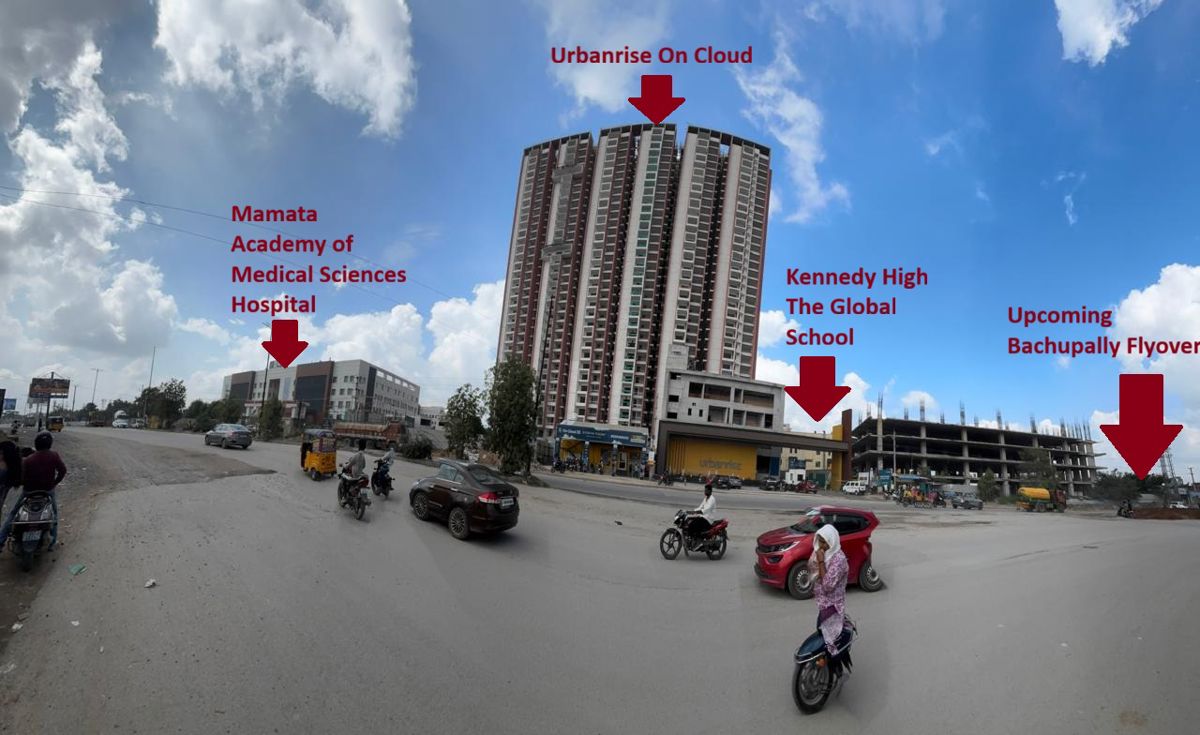 2.5 BHK + Study Room 1110 Sq.Ft. Apartment in Urbanrise On Cloud 33