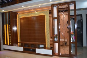 Living Room in 3 BHK Apartment at Pashmina Waterfront, Old Madras Road – for Rent