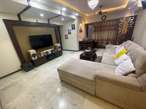 Living Room in 3 BHK Apartment at Blue Mountain CHS, Mulund West – for Sale