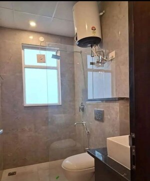 Bathroom in 3 BHK Apartment at Gomti Nagar – for Rent