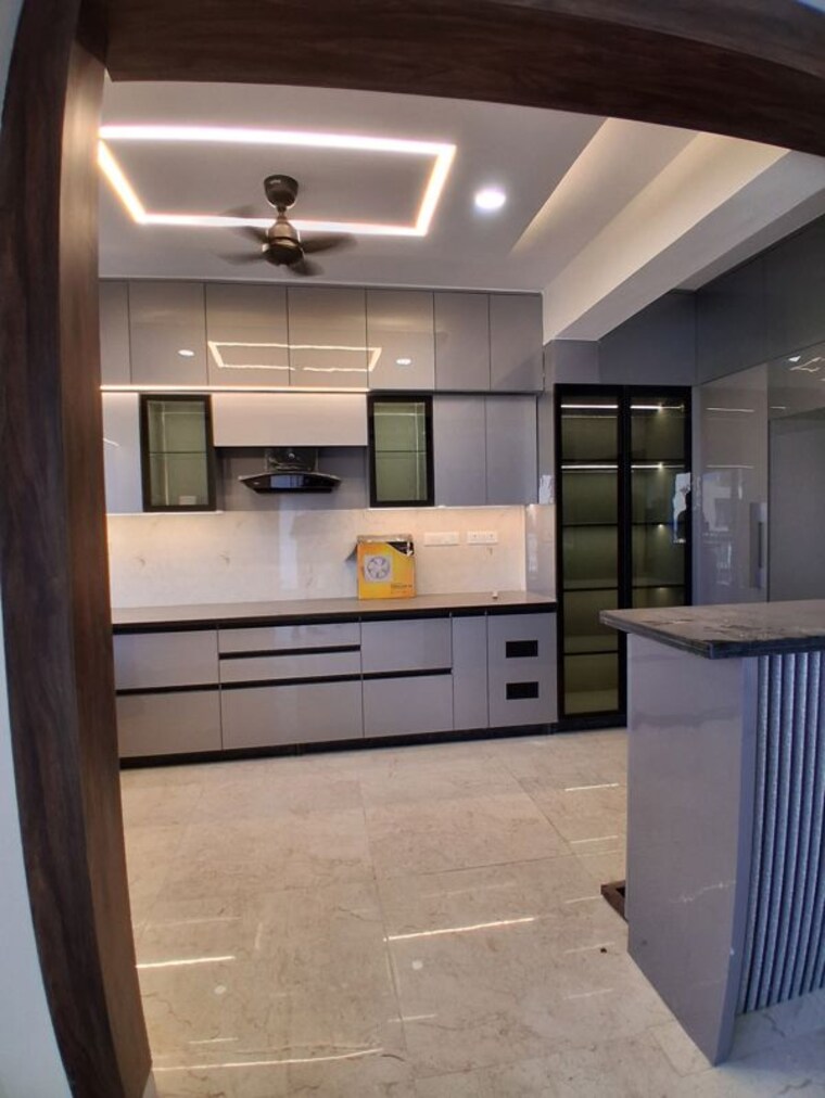 Kitchen, uninav-utopia 3 Bedroom 2125 Sq.Ft. Apartment In Morti Ghaziabad 9986824