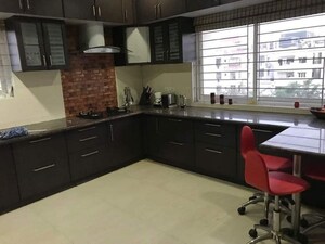 Kitchen in 3 BHK Apartment at Hallmark Express Towers, Whitefields – for Rent
