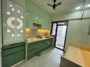 Kitchen in 2 BHK Apartment at Bhimjyani Verraton, Thane West – for Rent