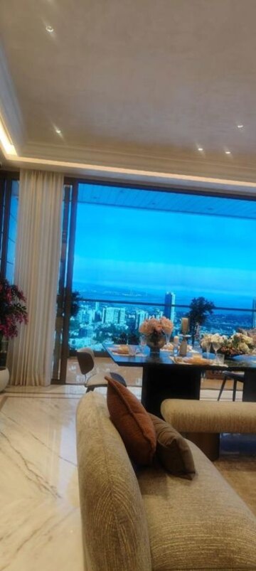 Living Room in 4 BHK Apartment at Omkar 1973, Worli – for Rent