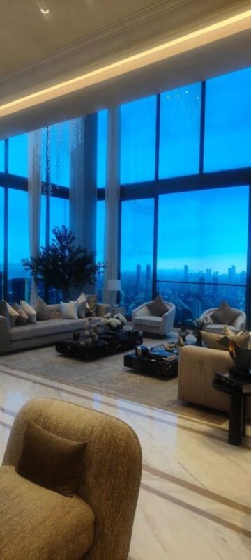 Living Room in 4 BHK Apartment at Omkar 1973, Worli – for Rent