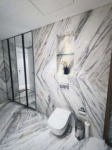 Washroom in 4 BHK Apartment at Omkar 1973, Worli – for Rent