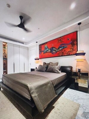 Bedroom in 4 BHK Apartment at Omkar 1973, Worli – for Rent