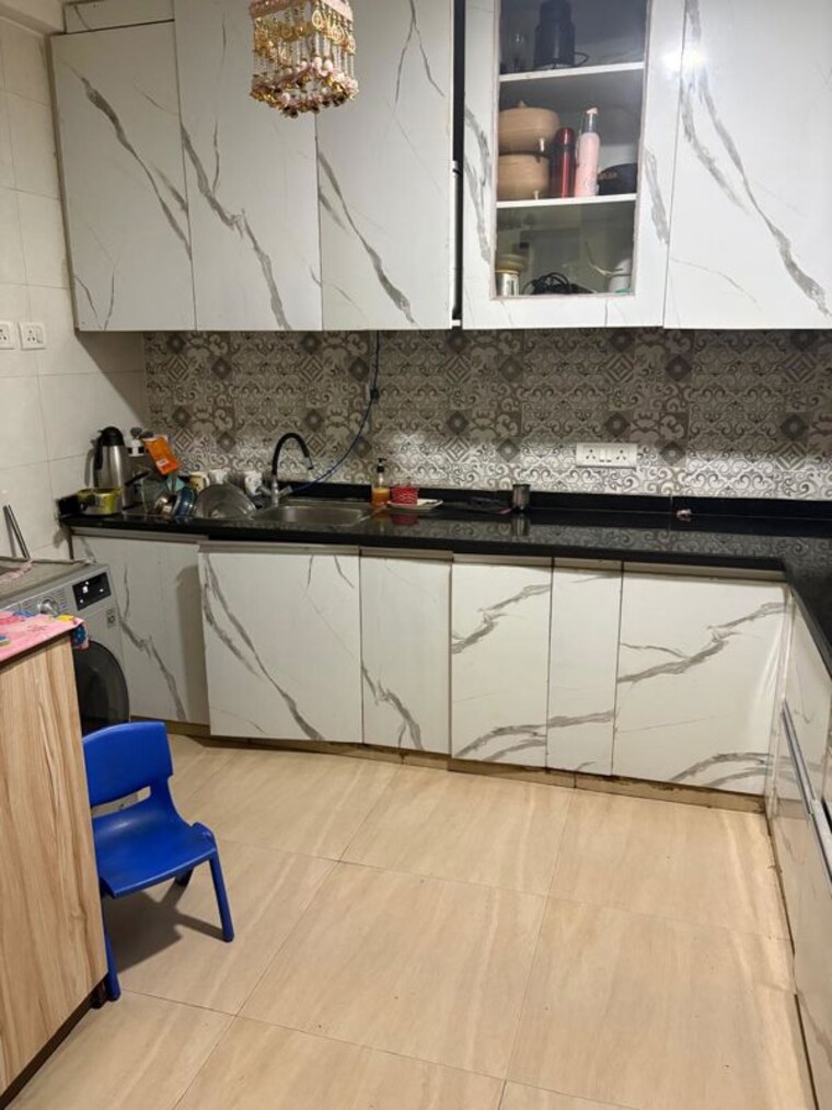 Kitchen, ip extension 3 Bedroom 1600 Sq.Ft. Apartment In Ip Extension Delhi 9987107